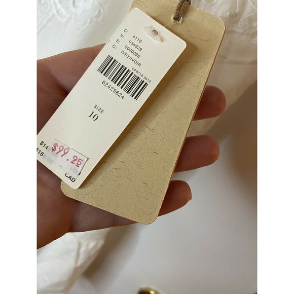 ANTHROPOLOGIE Let Me Be Lace Peplum Tank NWT White $148 Romantic Sz 10 Cottage - Picture 7 of 12